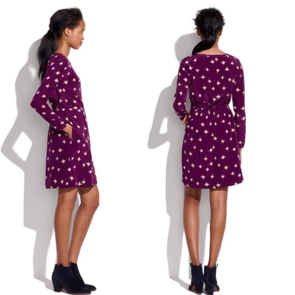 Madewell Silk Inkbrush Dress! *RARE* - Picture 2 of 6